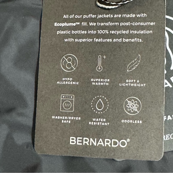 Bernardo Longline Quilted Mixed Media EcoPlume Vest - Picture 10 of 16